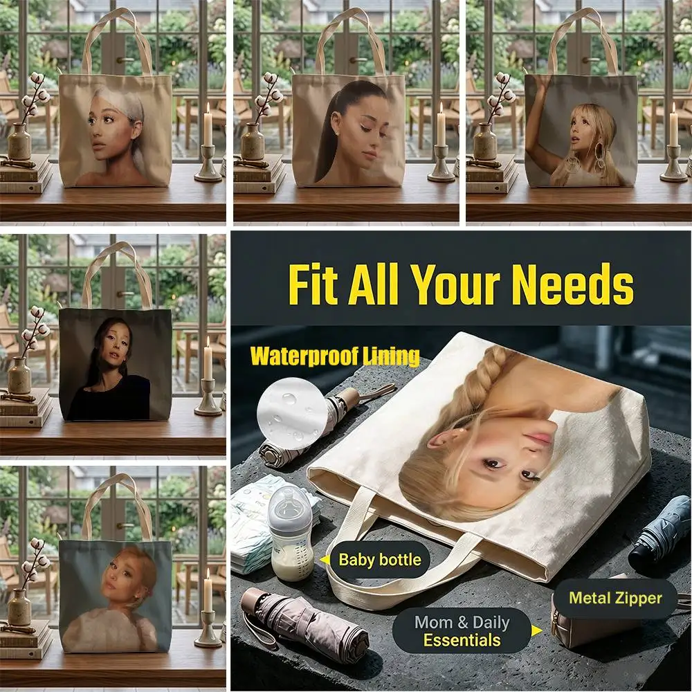 Made You Love Me Ariana Grande Storage Bags Waterproof Canvas bags suitable for going to class, shopping, gifts, and commuting