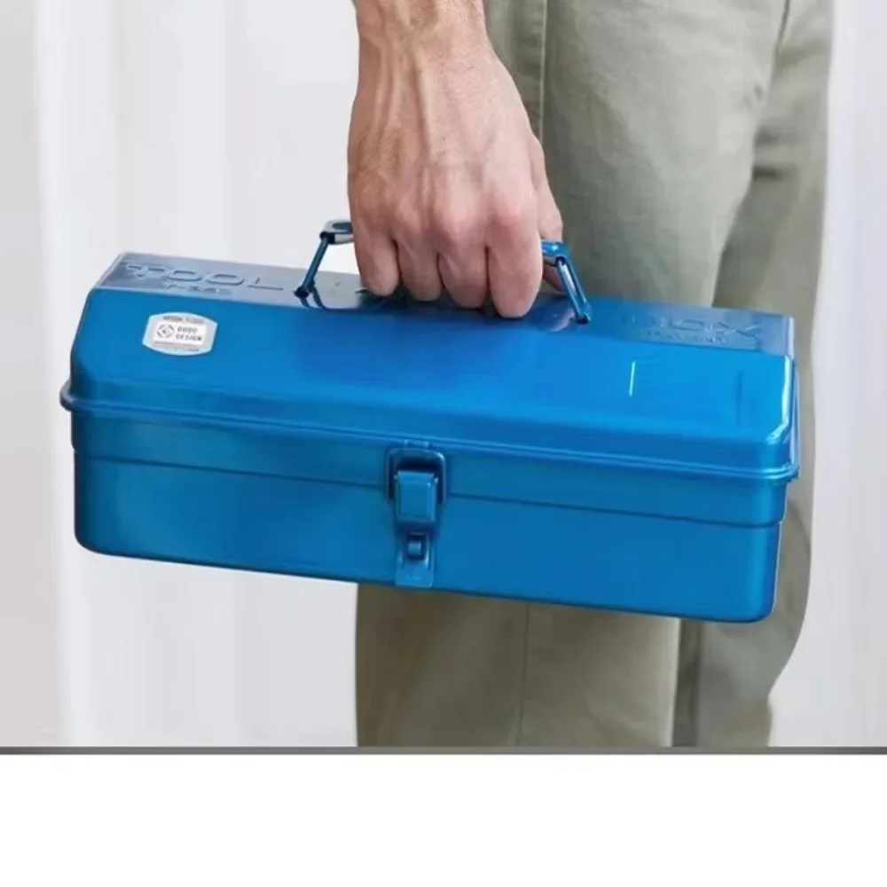 

Hardware Thickened Iron Sheet Toolbox Multifunctional Handheld Durable Tool Parts Storage Box Professional Tools Packaging