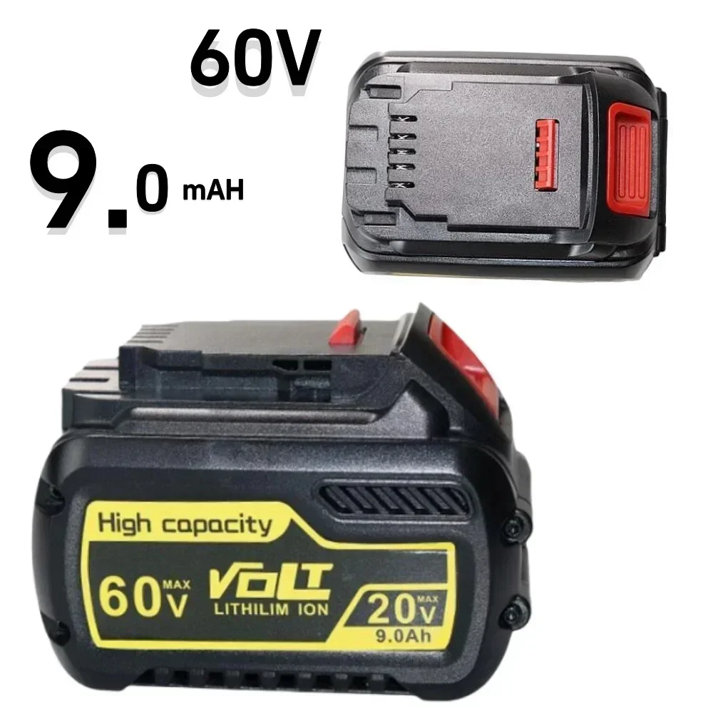 DCB606 20V 60V 9.0Ah 6.0Ah Li-Ion Battery for DeWalt 18V 54V Power Tools 20 Volt Lithium Battery DCB547