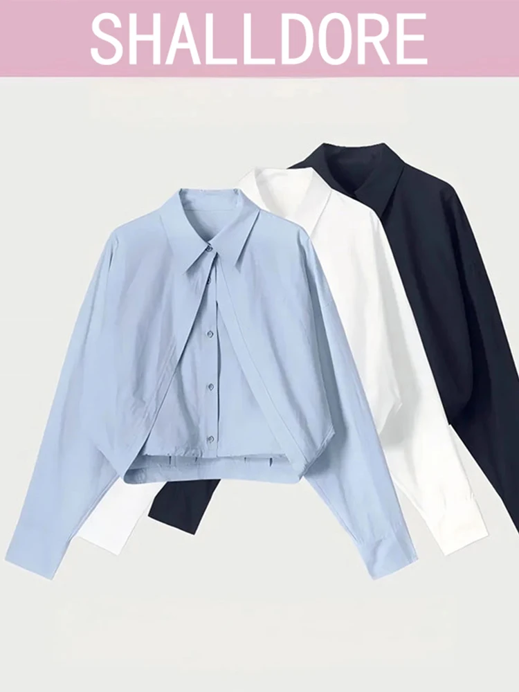 

Casual Style Women's Shirt Spring 2026 Slimming Design Versatile Long Sleeve Casual Fashion Top Button up Neckline No Pocket