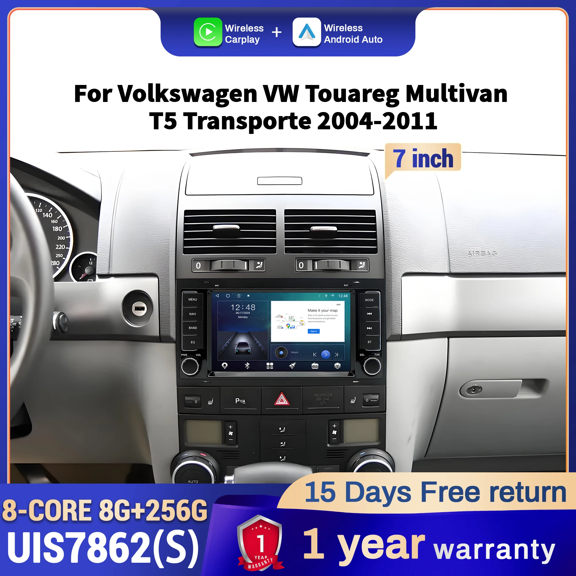 7 Inch Car Radio Fo…