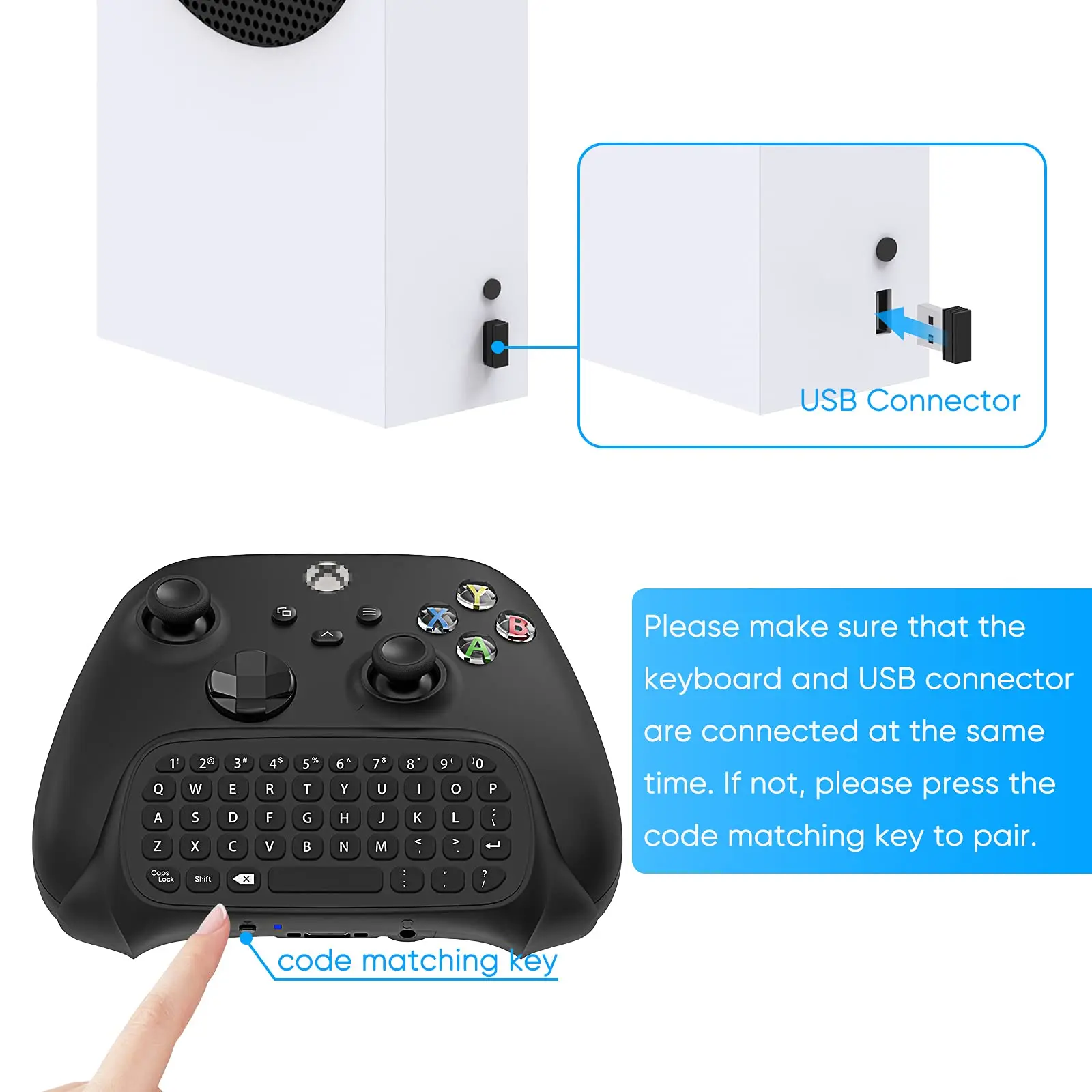 لوحة مفاتيح وحدة التحكم لسلسلة Xbox X/S/One/One S لوحة مفاتيح الألعاب اللاسلكية مع جهاز استقبال USB مع مقبس صوت 3.5 ملم