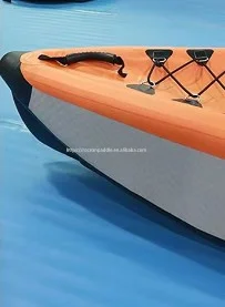 Caiaque inflável do PVC do ponto da gota do estoque da fábrica 2 pessoas que pesam o caiaque com dois assentos