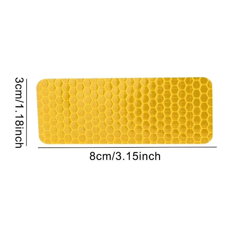 3*8 cm Auto Stoßstange Reflektierende Aufkleber Reflektierende Warnstreifen Band Sichere Reflektor Aufkleber Aufkleber Sicherheitswarnband 10 stücke