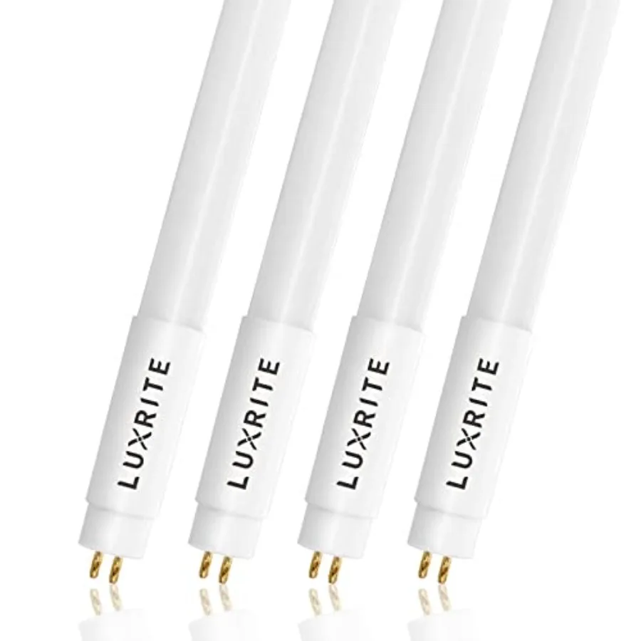 

4Feet T5 LED Tube Lights Type A+B 24W=54W 5000K Bright White 45.78" Ballast and Ballast Bypass Compatible Single or Double End