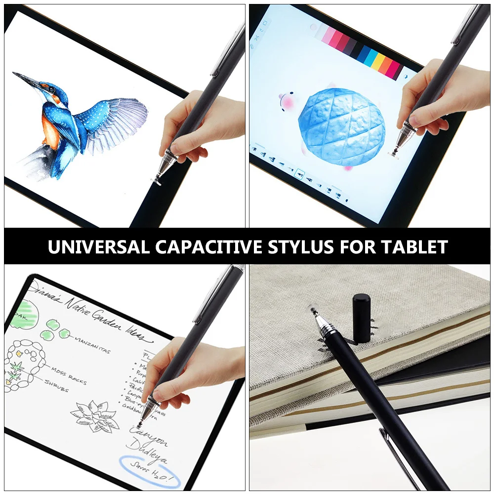 Stylus Pen For Touch Screen Transparent Disc Nib High Sensitivity Replaceable Tip Universal Capacitive Stylus For Tablet