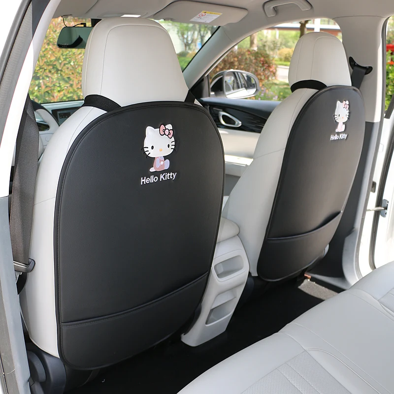 

Car seat anti kick protection pad, creative cartoon Hello Kitty interior decoration product Interior Accessories
