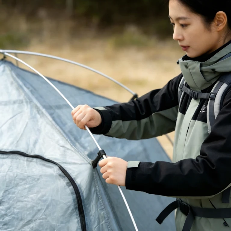 Tent Frame Replacement 8mm Aluminum Tent Rod 3.6m 4m 4.4m Outdoor Camping Fibreglass Tent Pole Repair Accessory view 3