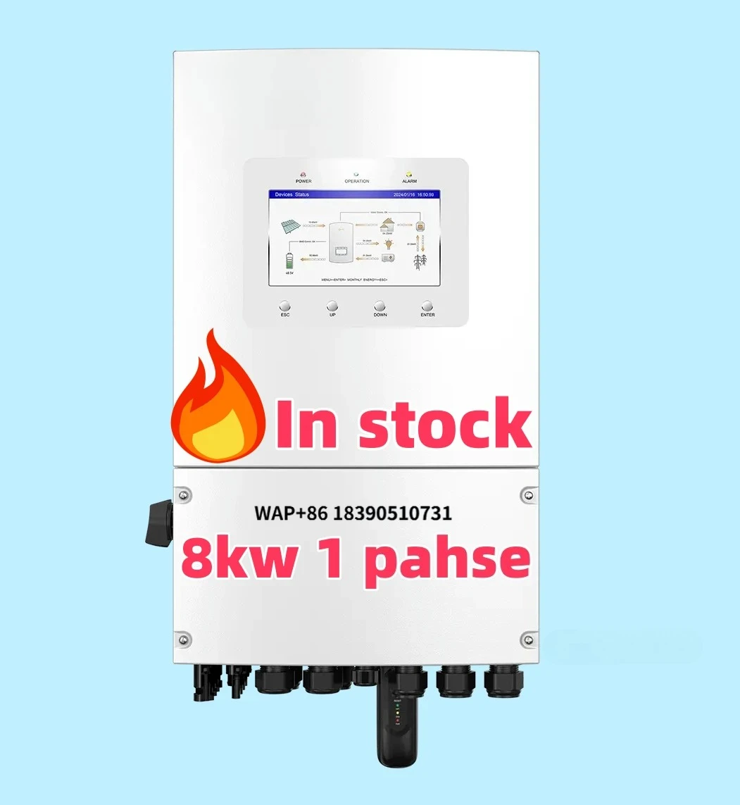 

In Stock Solis Inverter 8kw S6-EH1P8K-L-PLUS Single Phase Motors Solar Inverter Hybrid Solar Inverter Low Voltage