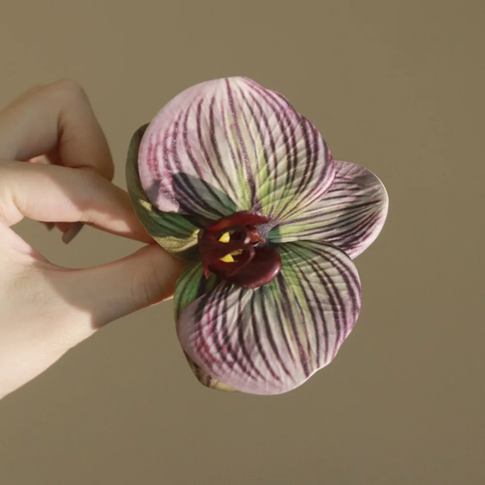 

Bohemia Barrettes Flower Hair Claw Ponytail Clip Cute Hairpin Butterfly Orchid Hair Clip Headdress Korean Style Headwear