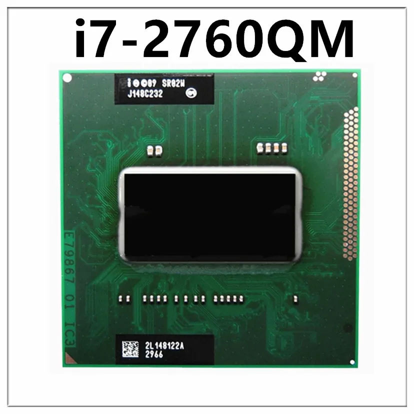 I7-2760QM SR02W i7 2760QM CPU laptop processor Socket G2 rPGA988B support HM65 HM75 HM76 HM77 chipset