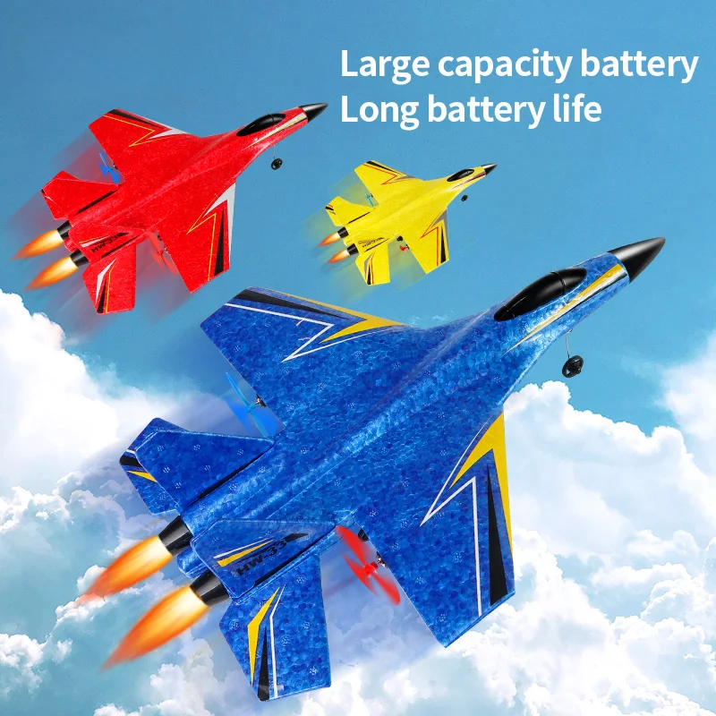 HW33 RC Plane Remote Control Aircraft Two-Channel Fixed Wing Foam Glider Model Toy for Outdoor Sports And Hobbies