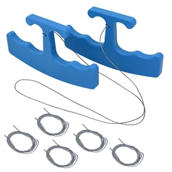 FOSHIO Car Logo Removal Line Plastic Handle Vehicle Label Sticker Glue Cleaning Tools Vinyl Wrap Sign Wing Emblem Stripping Cord