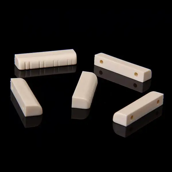 Tooyful Pacote de 5 peças de porca bege de bandolim com fenda com 8 slots de corda de bandolim para guitarra