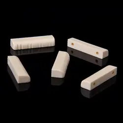 Tooyful Pack of 5pcs Mandolin Beige Nut Slotted with 8 Mandolin String Slots Guitar