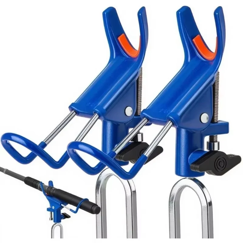 

360° Adjustable Heavy Duty Fishing Rod Holder – Foldable Portable Stand with Ground Spike, Rust-Proof Design for Bank Fishing