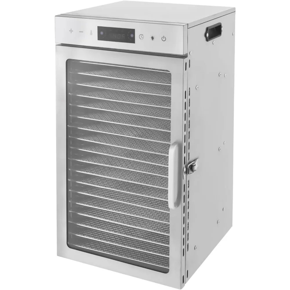 18층 상업용 식품 건조기, 육포용, 800W 대용량 식품 건조기, 스테인리스 트레이 포함