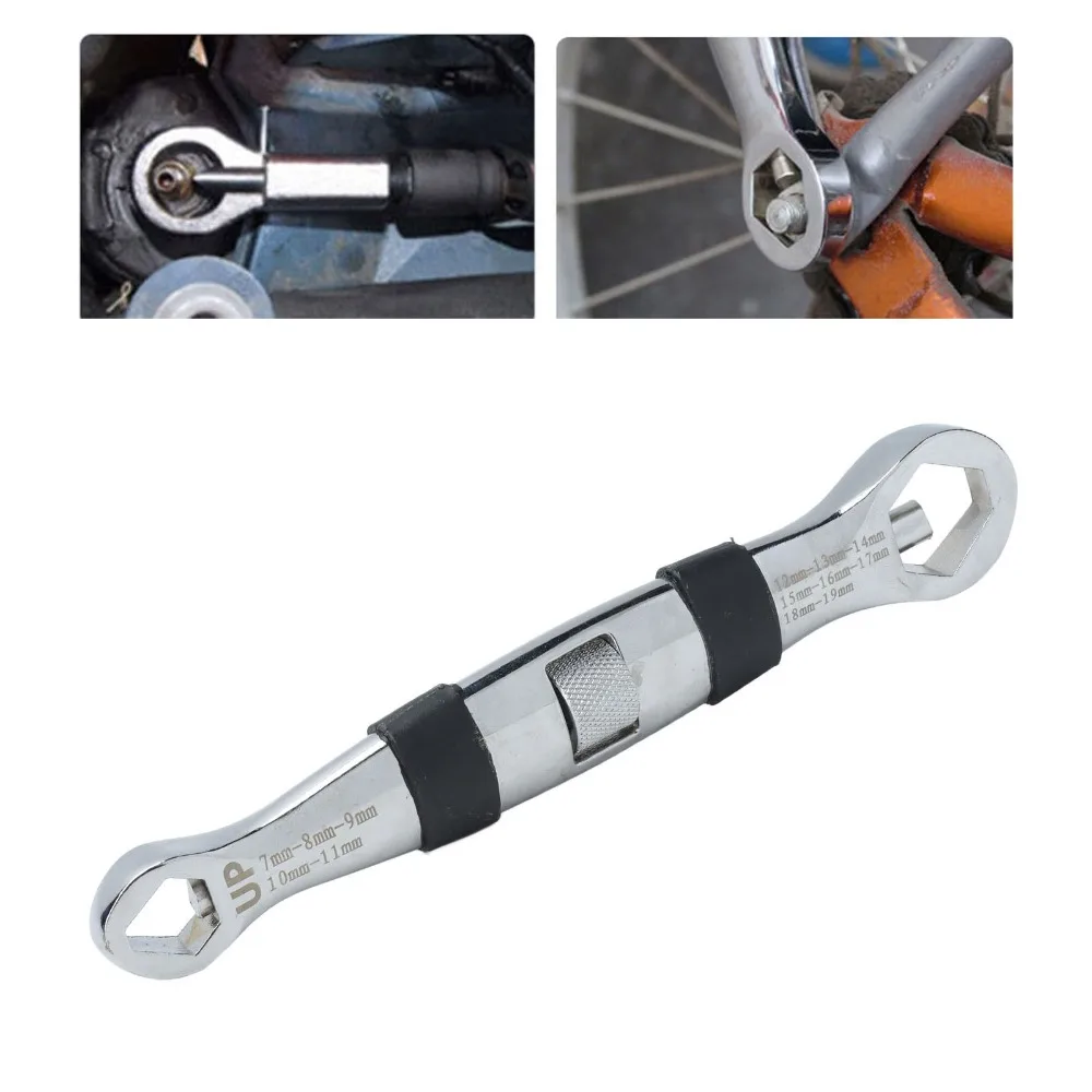 

Chrome Vanadium Steel 23 in 1 Wrench High Hardness Adjustable Double Ended Spanner Multifunctional Wrench Bicycle Maintenance