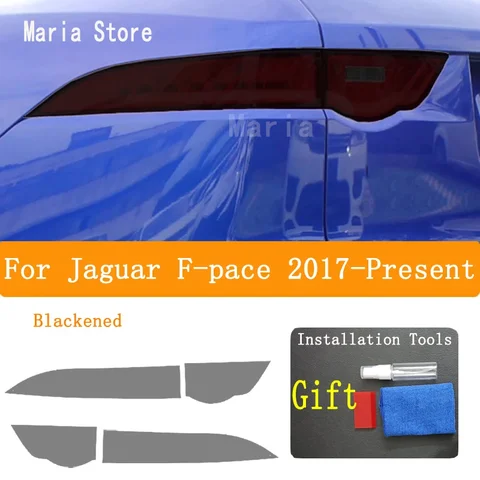 Для Jaguar F-pace 2017-2023 автомобильная защитная пленка для фар, восстановление фар, прозрачная черная наклейка из ТПУ, аксессуары
