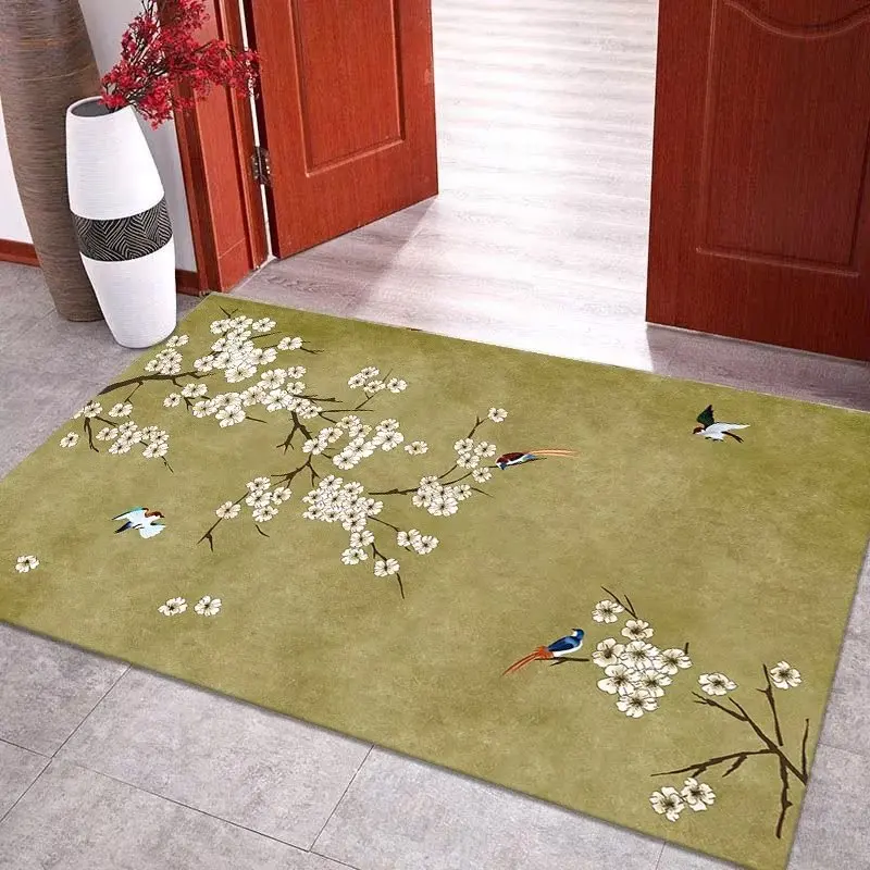 Chinese Style Door Mat Welcome Mat Front Door Mat Outdoor for Home Entrance Outdoor Non-slip Rug for Indoor Entry Way Entry Rugs