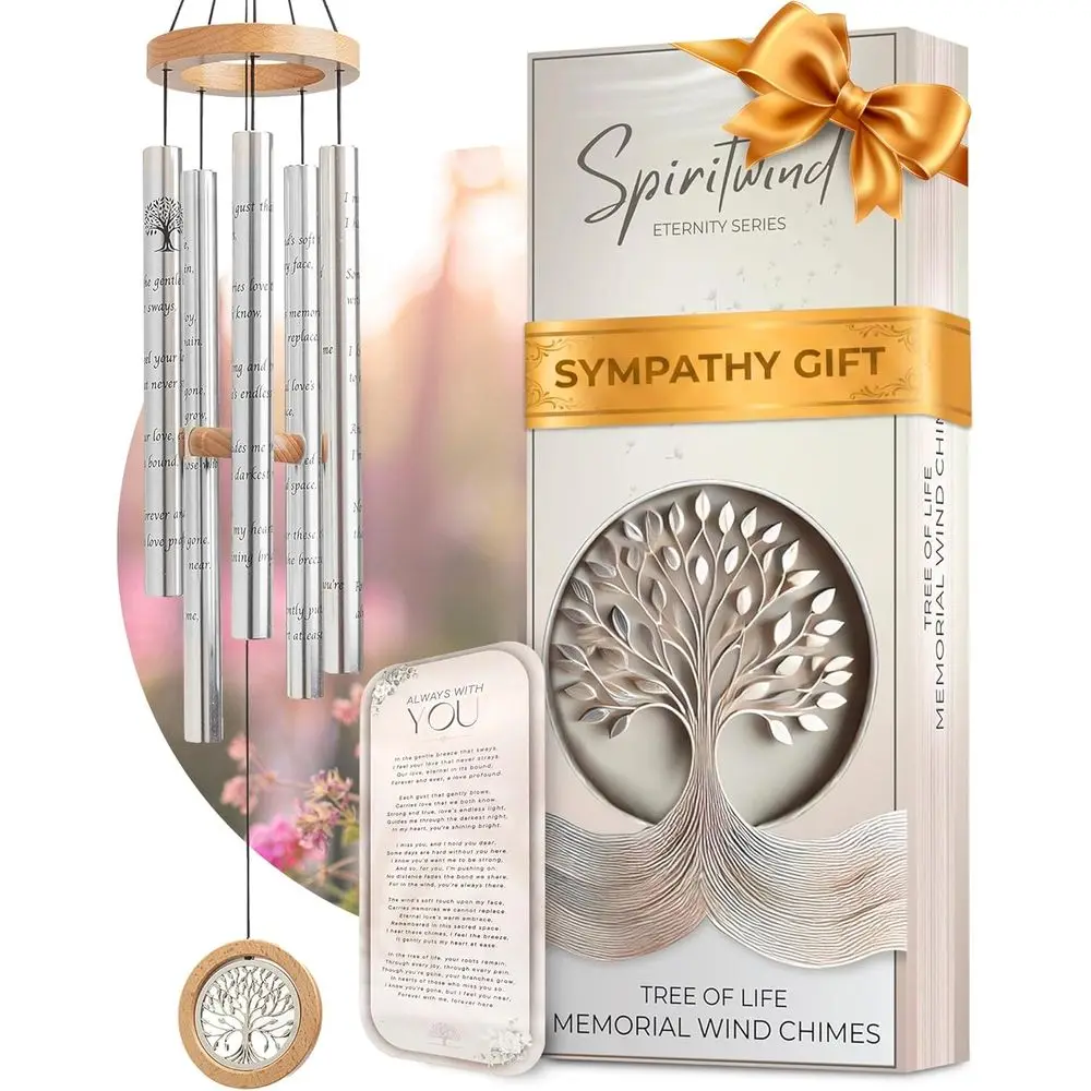 

Ветерок-памятка на память о близком человеке - Красиво оформленное дерево памяти с ветряными элементами - Symy Wind with Symy