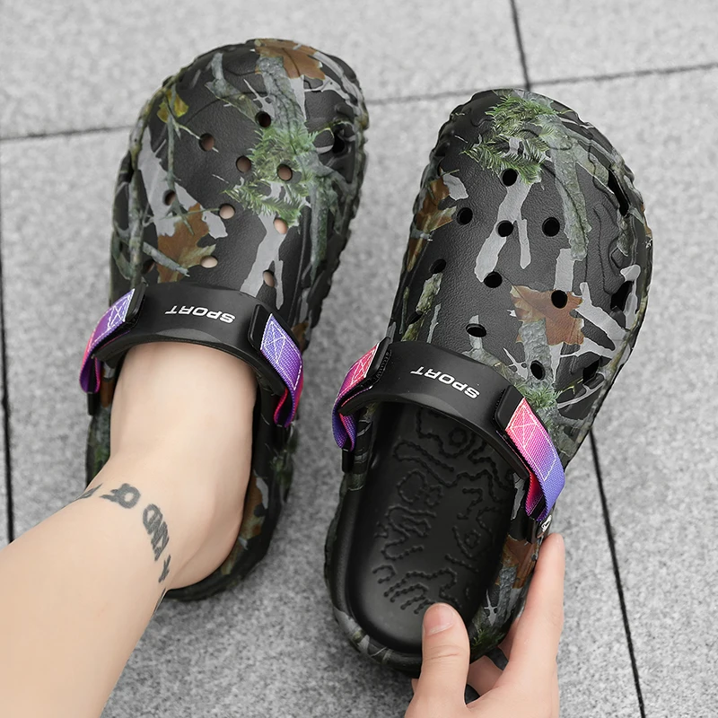 Men's Casual Beach Sandals With Comfortable Low Heels Lightweight_voghion.com