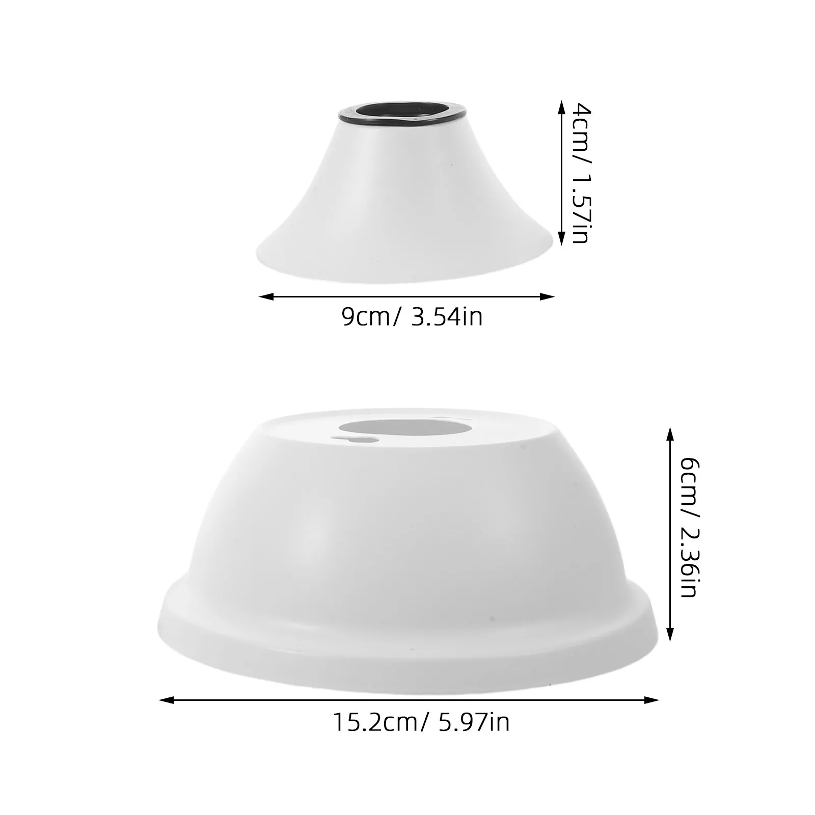 1Set Universal Ceiling Fan Light Cover White Metal Canopy Kit Stable Replacement Decorative Ceiling Fan Accessories Cap Hardware
