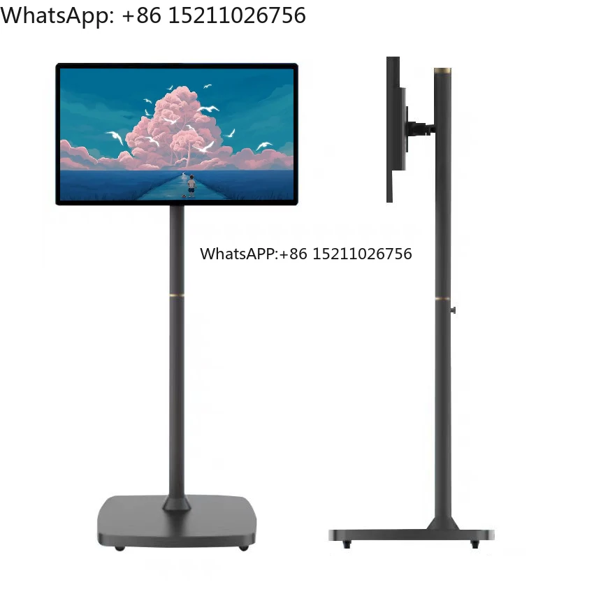27-дюймовый интеллектуальный светодиодный ЖК-дисплей — 60 Гц HD 1080p 4K Ultra HD Внутренний портативный телевизор Android 10, белая подставка «Follow Me TV», функция 27-дюймовый интеллектуальный светодиодный ЖК-дисплей — 60 Гц HD 1080p 4K Ultra HD Внутренний портативный телевизор Android 10, белая подставка «Follow Me TV», функция