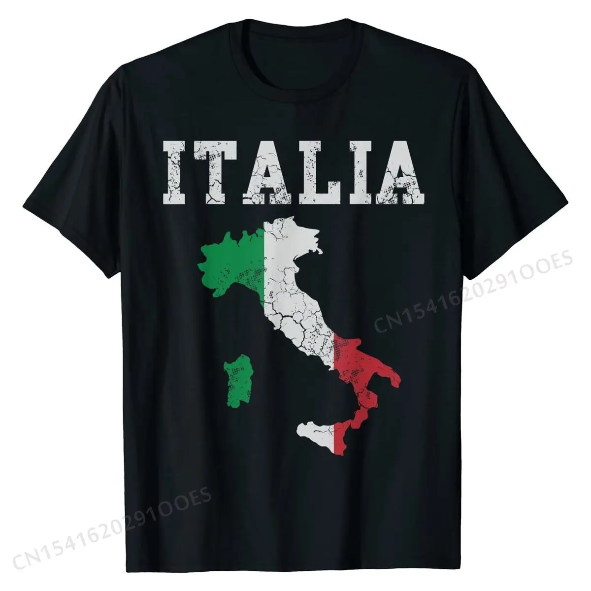 Italia Italy Flag Map Italian Italiano Family Gift T-Shirt Printed Design Tops Shirt Discount Cotton Men Top T-shirts