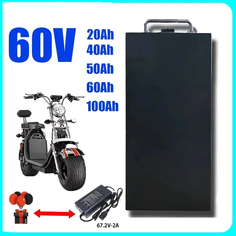 

Harley Citycoco 60v 20Ah Electric Motorcycle Waterproof 18650 Lithium Battery Suitable for CityCoco Electric Scooter Battery