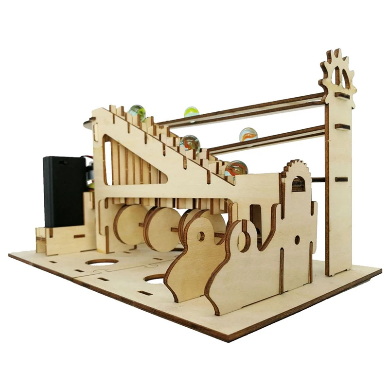 Children DIY Hand-Made Jigsaw Puzzle Wooden 3D Three-Dimensional Jigsaw Puzzle Track Ball Jigsaw Puzzle