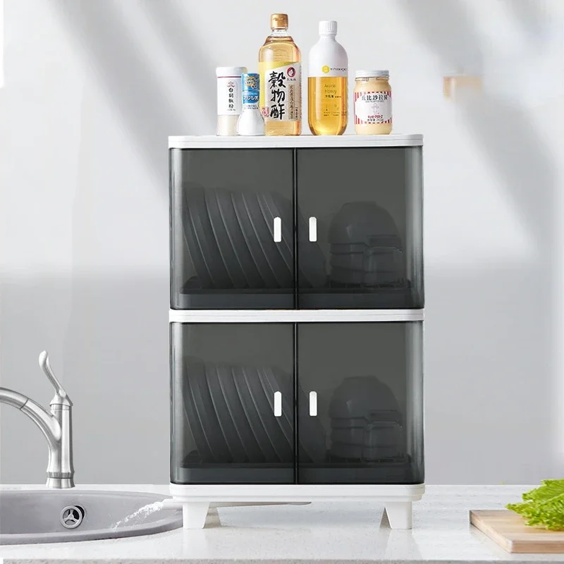 

LargeCapacity Kitchen Draining Storage Shelf Economical Cupboard for Tableware and Dishes with Simple Design Efficient Organizer