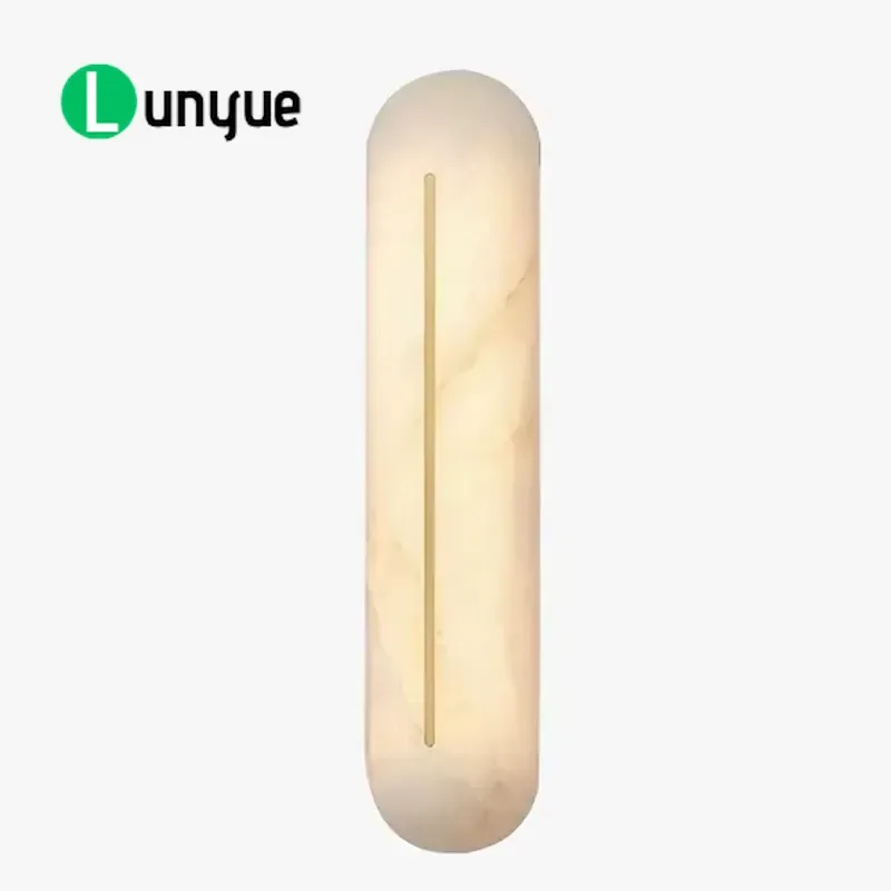Spanish Marble Oval Wall Lamp French Simple Modern Light Luxury Living Room Background Staircase Aisle Decorative Lighting