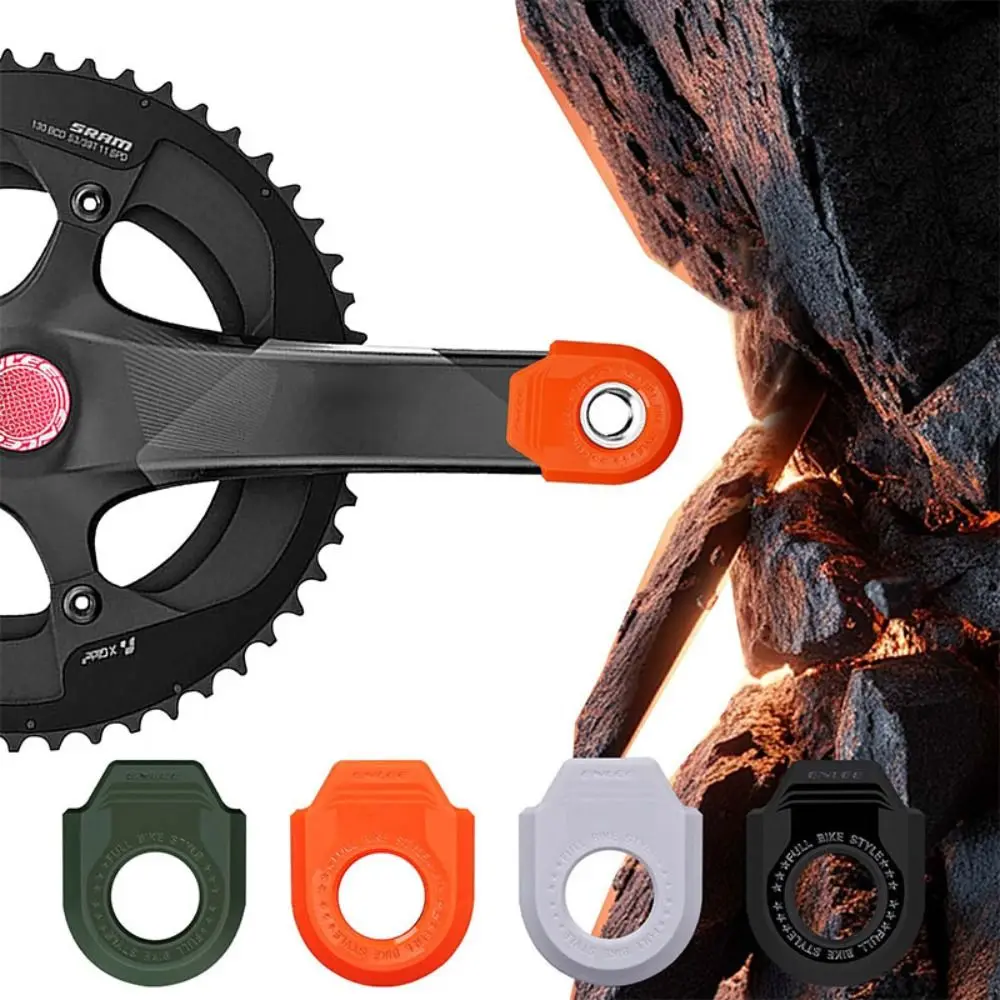 Universal Bicycle Crank Protector Scratch Resistant Maintenance Crank Arm Protector Cover Shockproof Silicone Sleeve Cycling