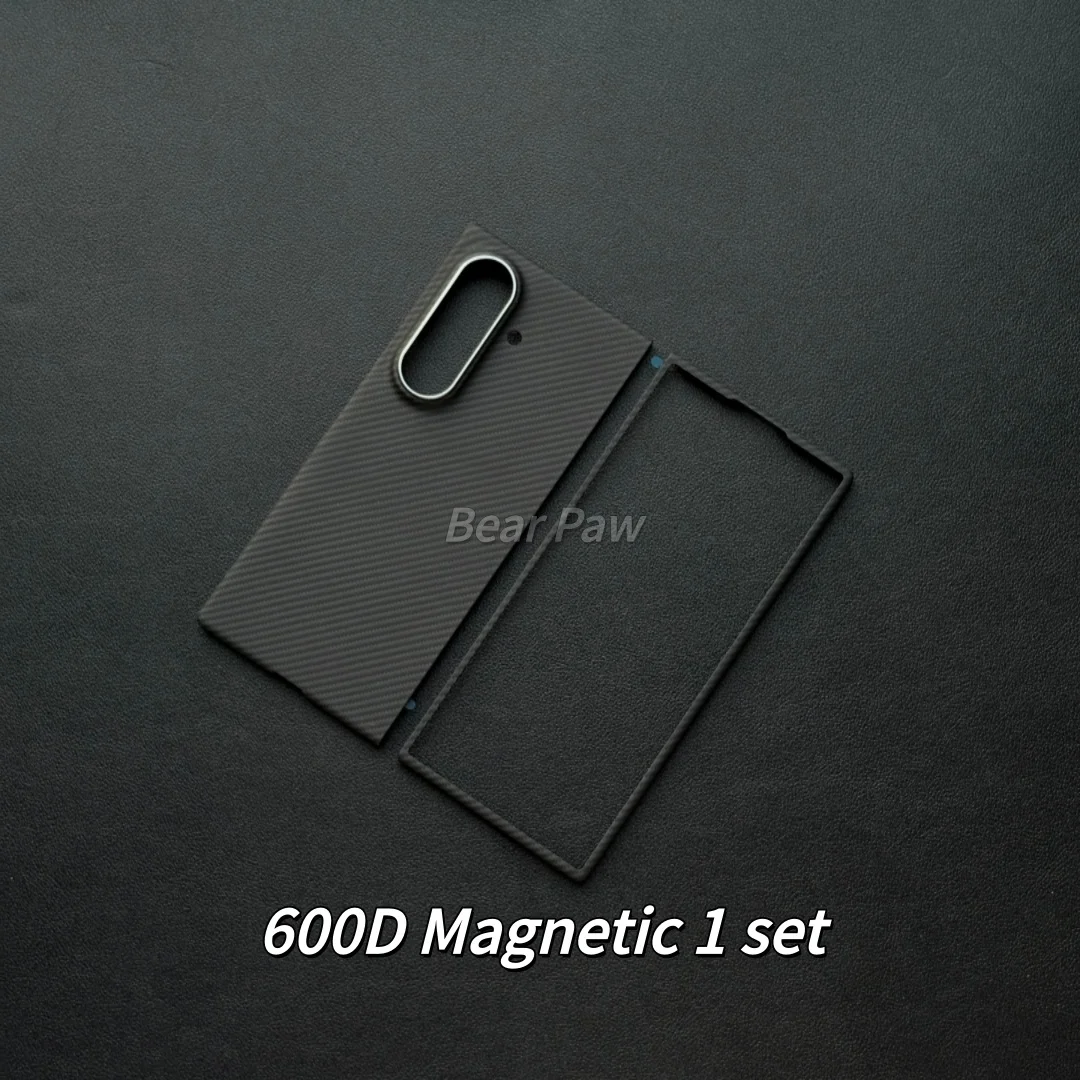 Etui magnetyczne z włókna aramidowego i węglowego do Samsung Galaxy Z Fold 8 Ultra, ultracienkie, kompatybilne z Magsafe, etui z włókna na zawias, szerokie etui do Fold 8 — zdjęcie produktu 2