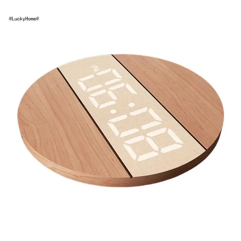 Solid Analog Wall Clock, Large Easy to Read Face for Kitchen or Living Space for Contemporary Homes Quiet Movement 11UA