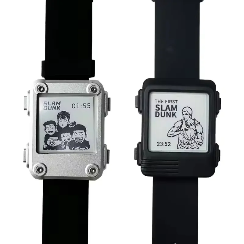 ESP32 Display e-ink Smart Watch programmabile regolabile quadrante fai da te stampante 3D custodie CNC sviluppatore Bluetooth e Wi-Fi personalizzato