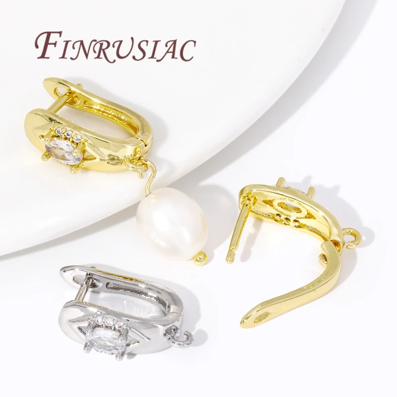 Fixadores de fios banhados a ouro 18k, fecho de gancho de brinco, luminárias de brincos, acessórios para brincos, suprimentos de fabricação de joias diy