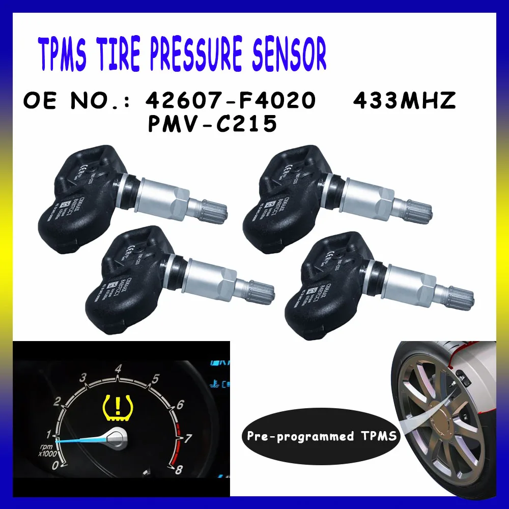 TPMS for TOYOTA L/C Prado Highlander(XU70) CAMRY V70 Prius 4 tire pressure monitor sensor 433mhz PMV-C215 4260748020 42607F4020