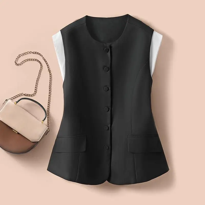 

Fashionable and trendy suit vest women's new design with a sense of spring and autumn jackets for women 2024