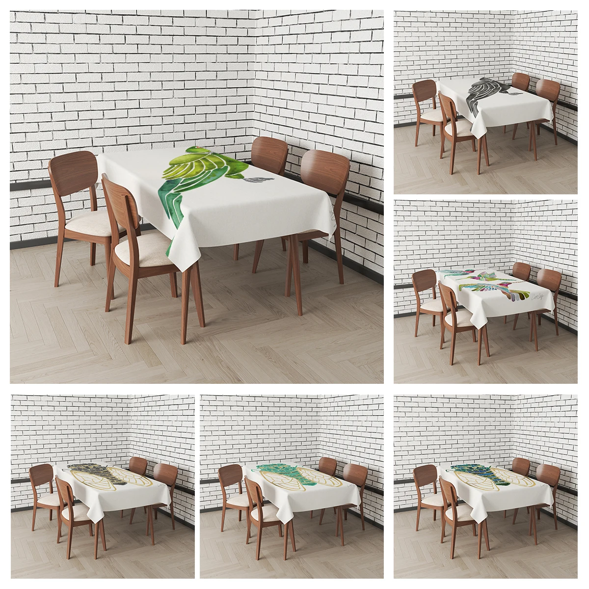 Home tablecloths for dining   abstract Anime decoration and rectangular table accessories waterproof cloth Anti-stain tablec