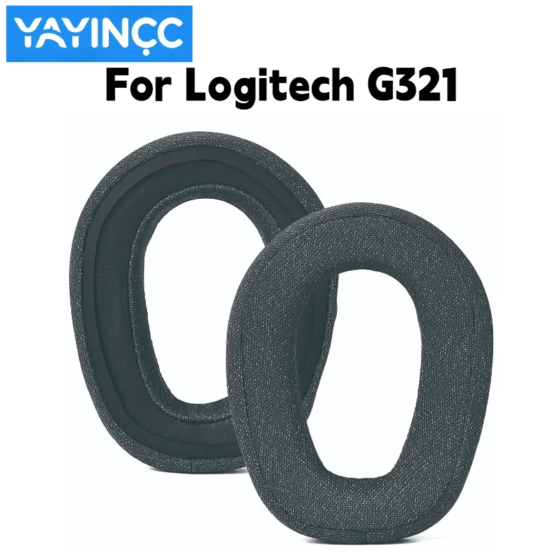 Ersatz-Ohrpolster aus hautfreundlichem Baumwollstoff für Logitech G321 Headset. Angenehm zu tragen, verursacht keine Hautirritationen. – Detail 3