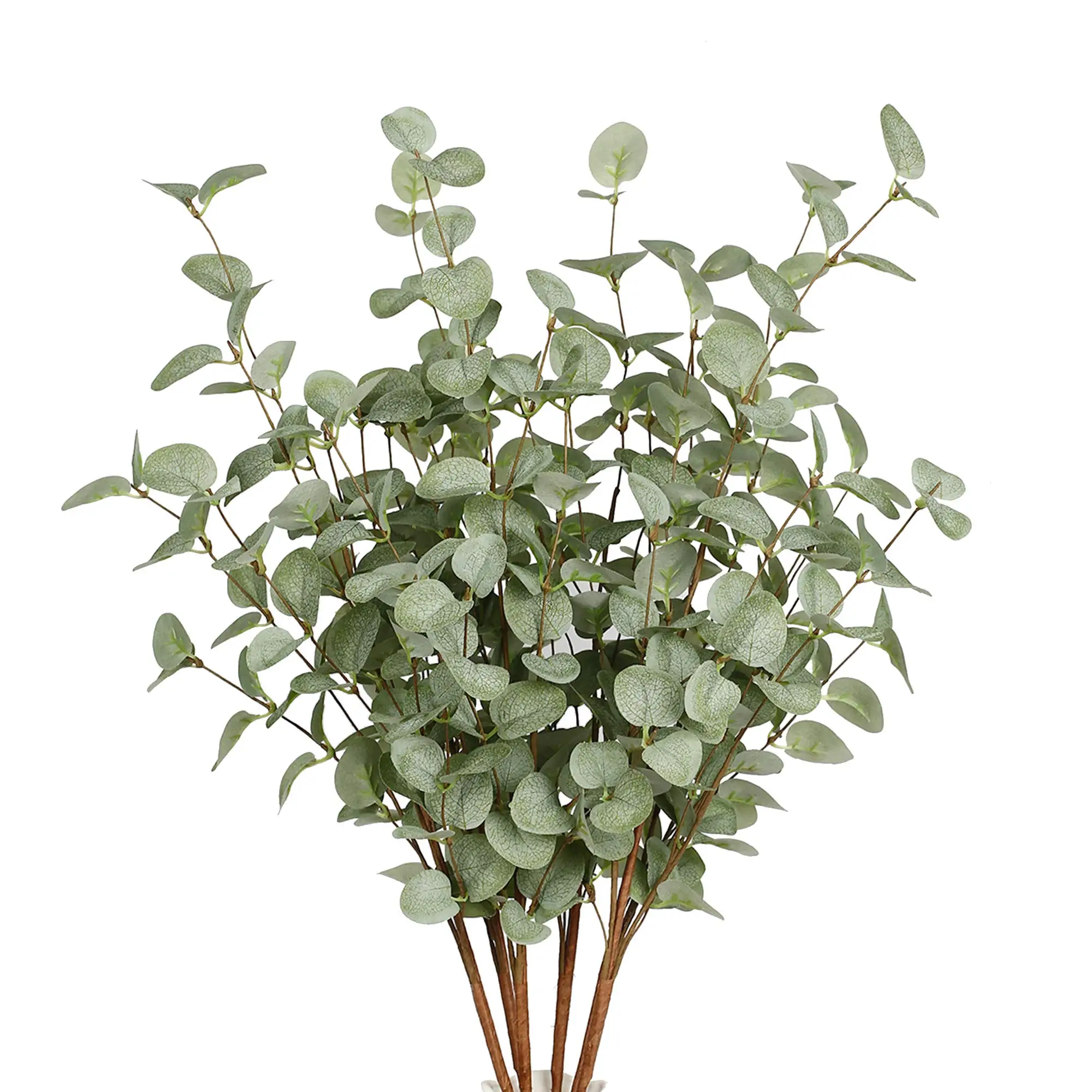 Faux Eucalyptus Stems Artificial Plants Fake Eucalyptus Decor Silk Greenery Wedding Bouquets Home Decor DIY Floral Arrangements