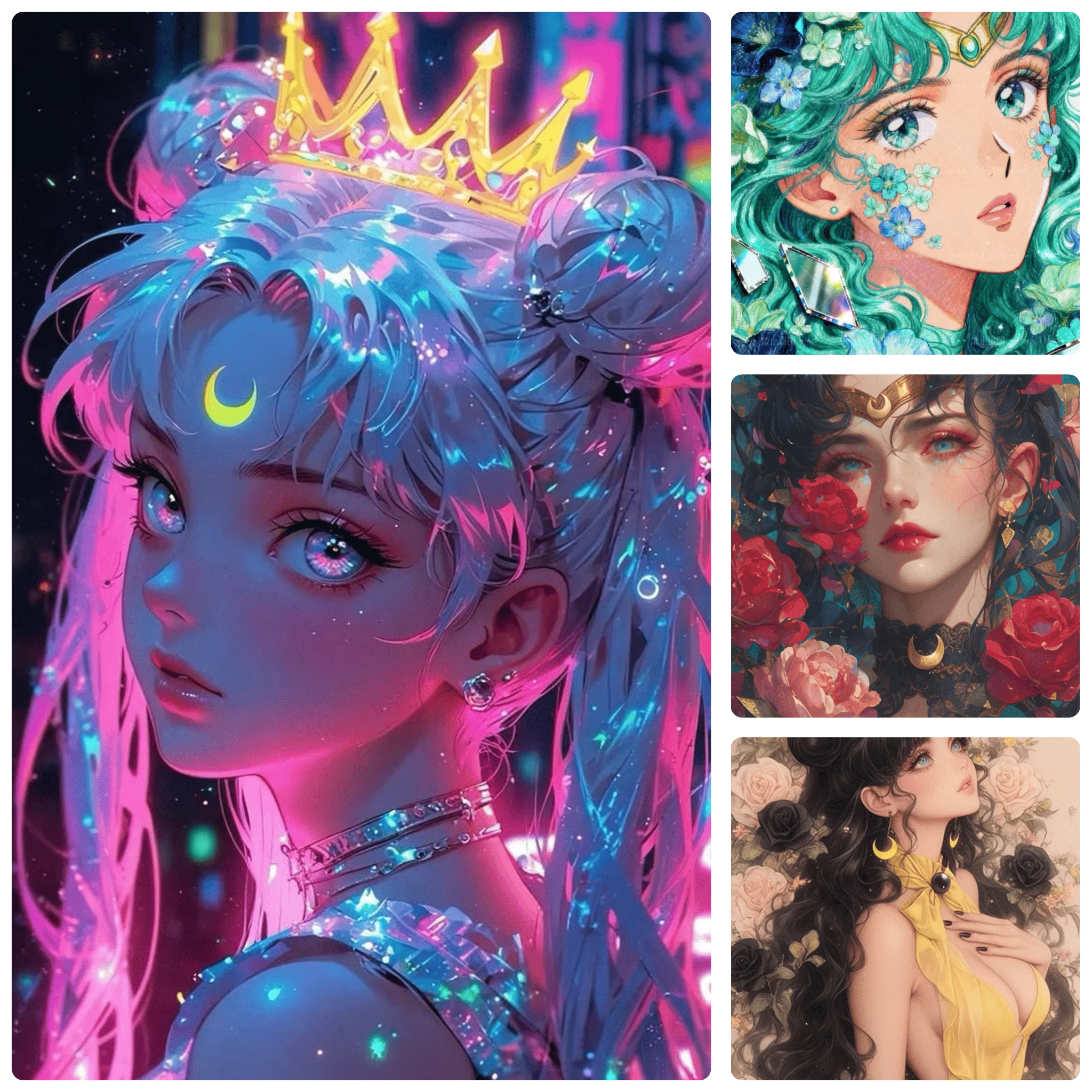 

Cyberpunk Sailor Moon 500PCS Jigsaw Puzzle, Educational Games Colorful Puzzles Gifts Home Decor
