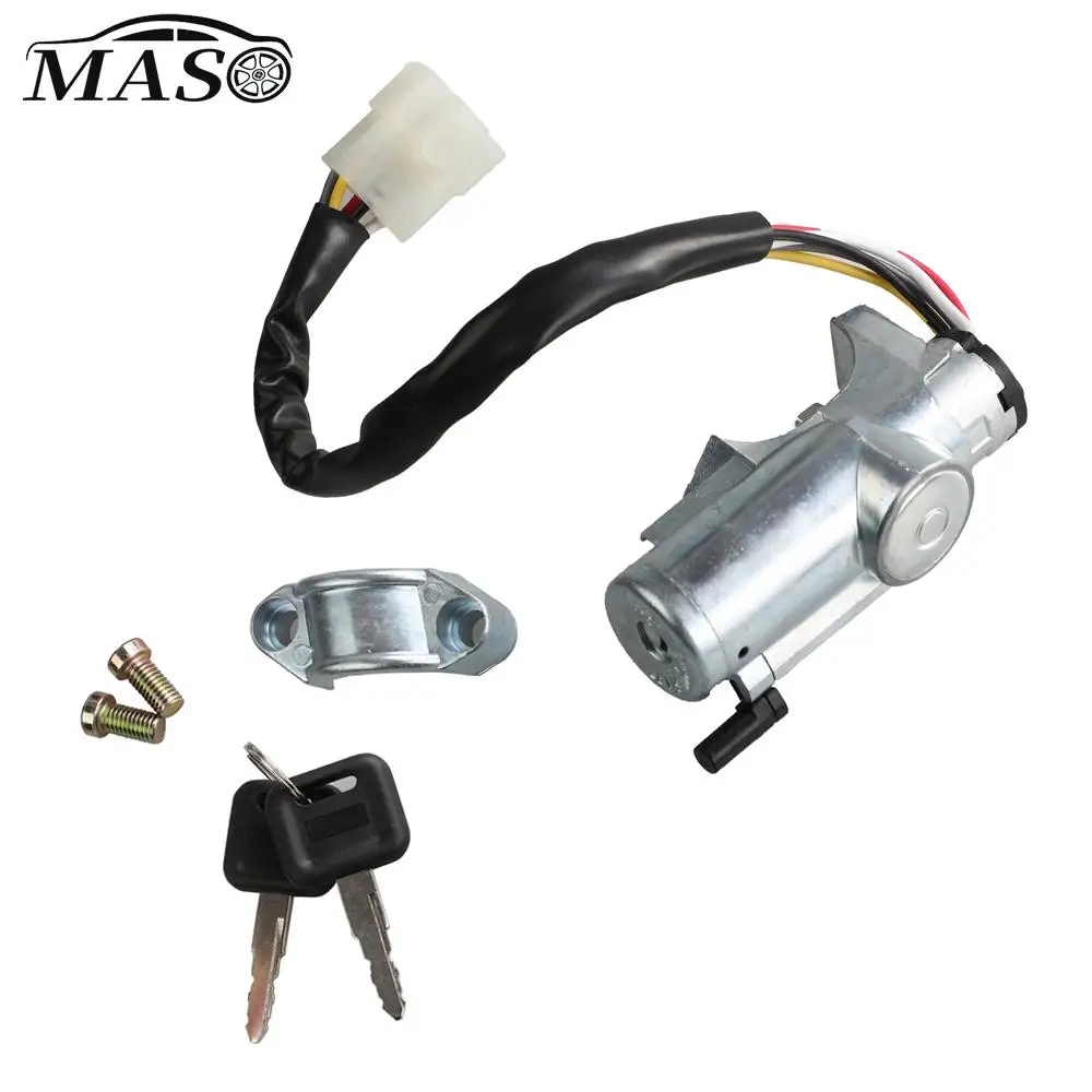 Набор цилиндров замка зажигания с ключом 48700-75P25 для Nissan Pathfinder A.T/ M.T 1987-1989