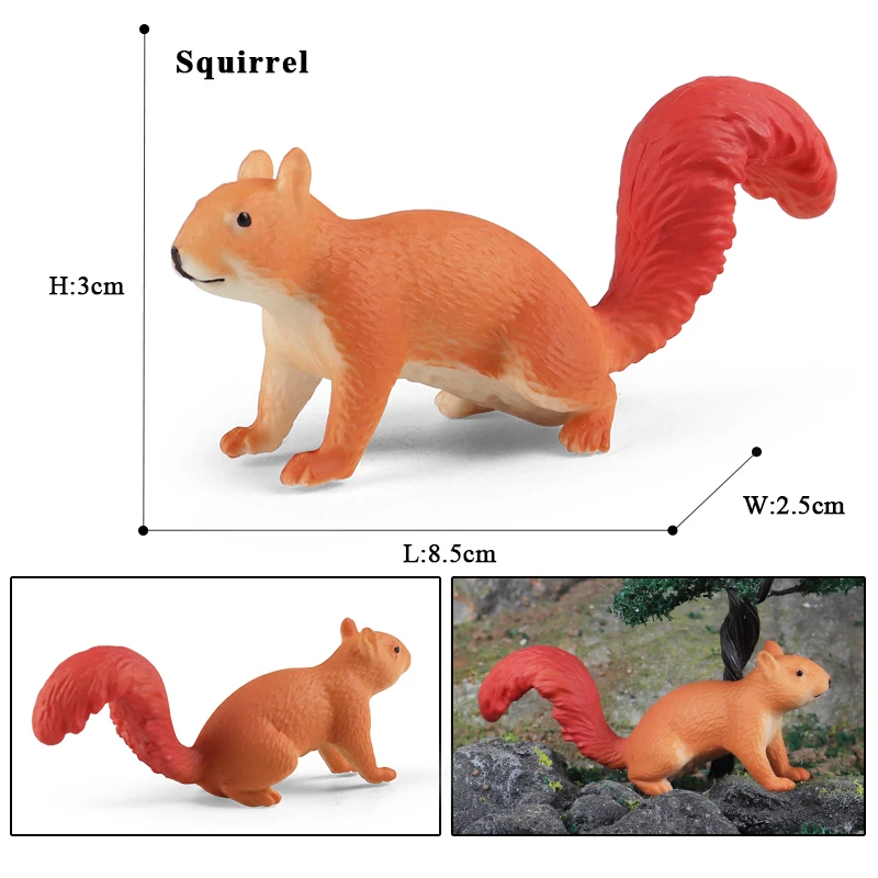 Oenux-Figurines d'Action de Simulation de Rongeurs pour Enfant, Modèle de Souris Sauvage, Marmotte, Alberchilla, Rat, Laura, Jouet Mignon, Mini Collection, Cadeau