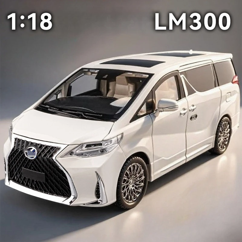 

1:18 LM300 MPV Alloy Car Model Diecasts Metal Toy Vehicles Car Model Simulation Sound and Light Kids Gifts Decoration
