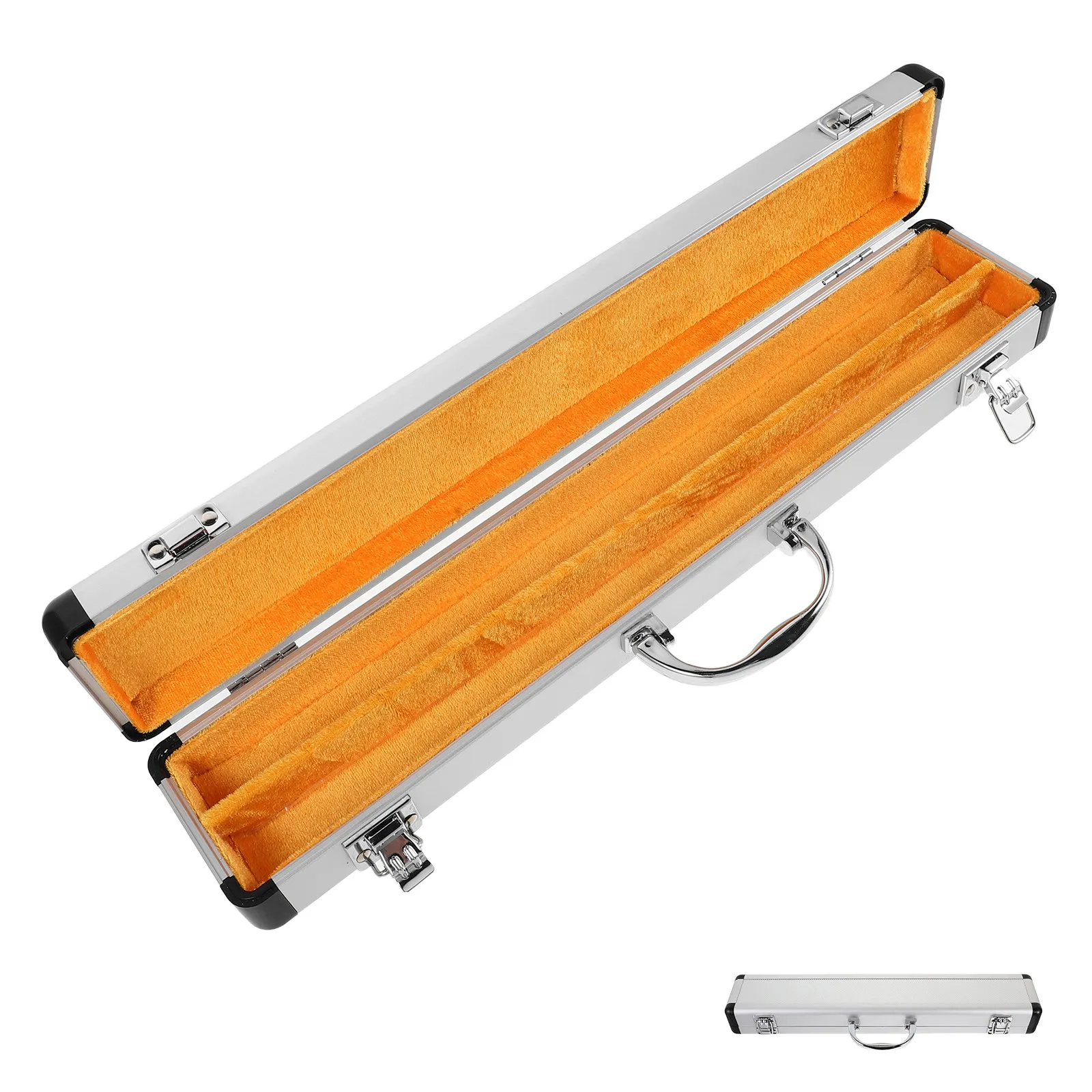 

Алюминиевый футляр для флейты, портативная водонепроницаемая сумка для хранения, легкий органайзер для бамбуковых флейт D-типа