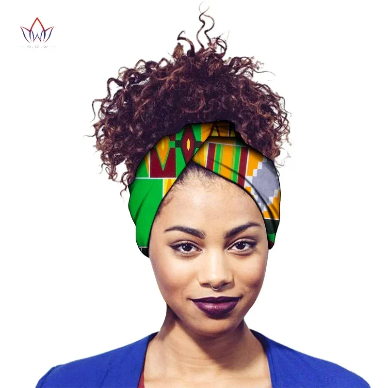 África ancara impressão bandana lenço para mulheres bintarealwax africano algodão headbands moda casual estilo wyb736