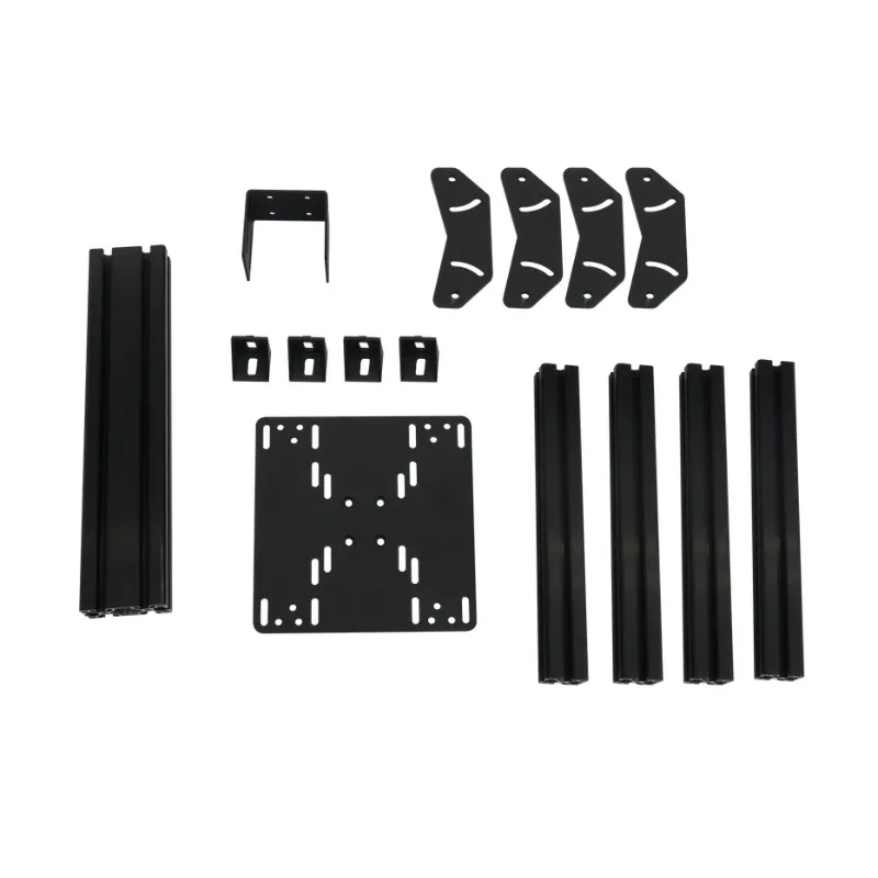 Profil Aluminium DIY Kustom Empat Layar Multi TV Mounting Hanger Bracket Quad Monitor Stand untuk Sim Rig Racing Cockpit Simulator